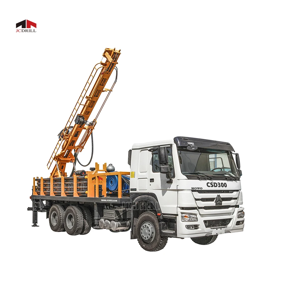 Truck Mounted Drill Rig Rotary Down the Hole Rig 300m Hole Depth 400mm Hole Diameter Water Well