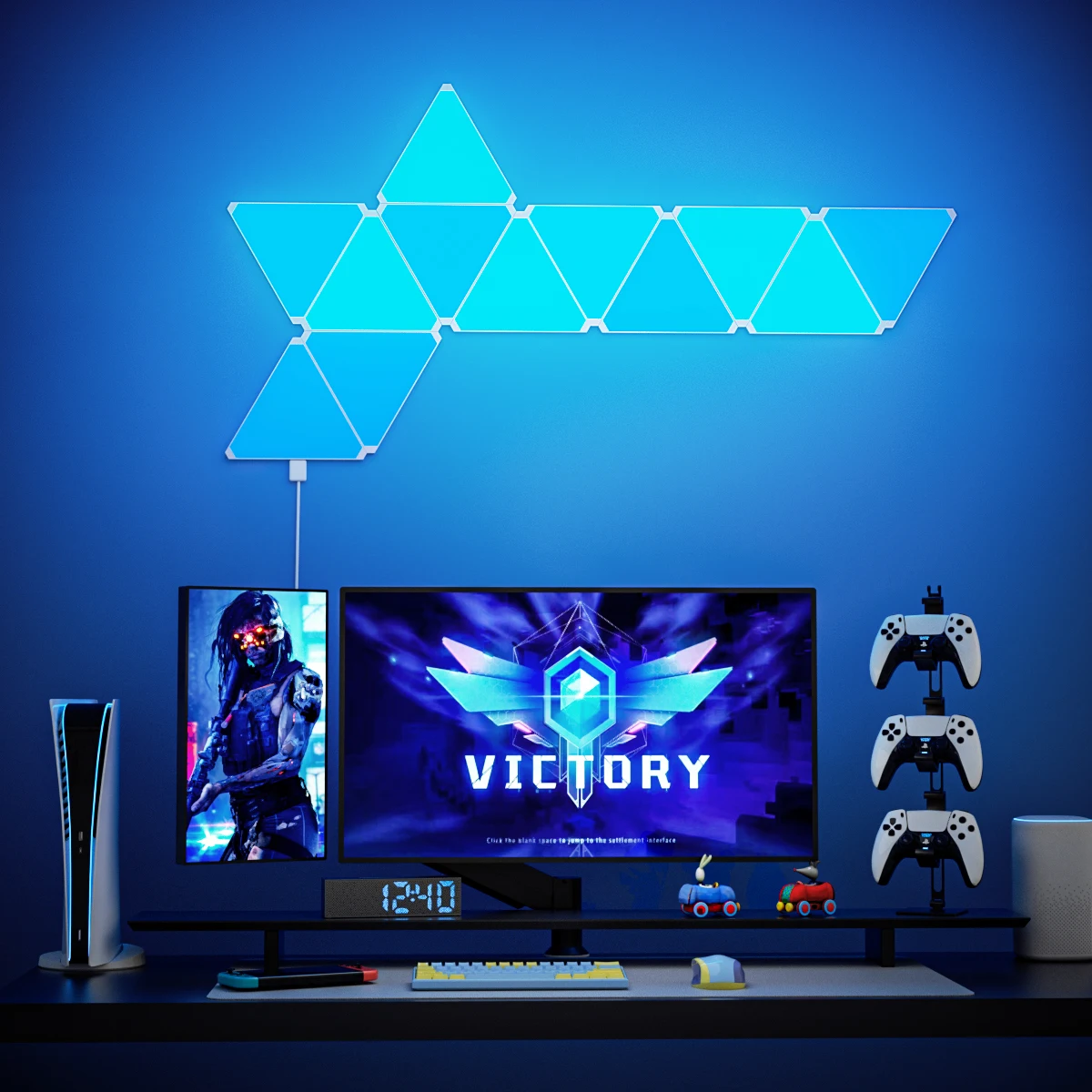 Hexagon Lights Smart LED Light Panel Game Sync RGB Voice Control