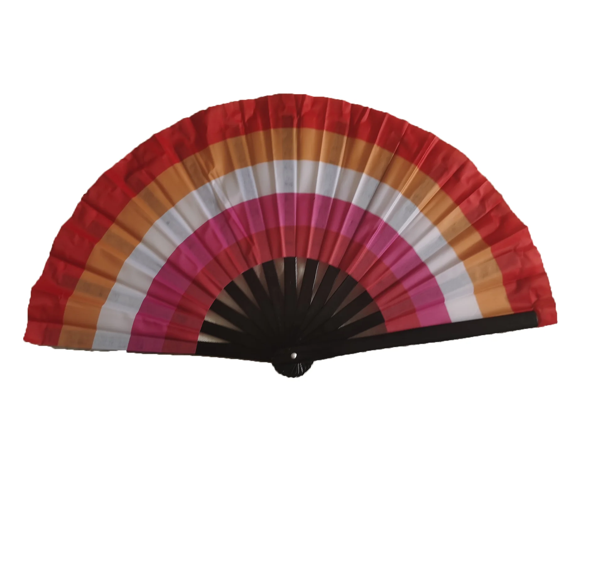 Clack Fan Ribs Large Clack UV Glow Rave Folding Hand Fan with Bamboo Ribs for Men ...