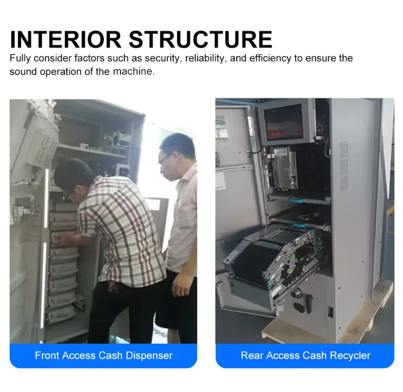 Wall Through/mounted Cash Acceptor Dispenser Kiosk ATM