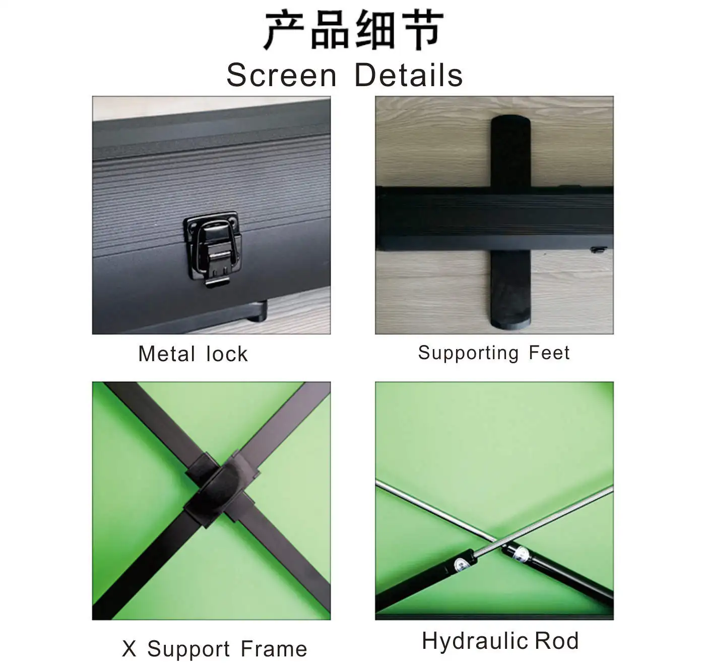 150x200cm Motorized Drop Down Green Screen Background Green Screen for Live Show