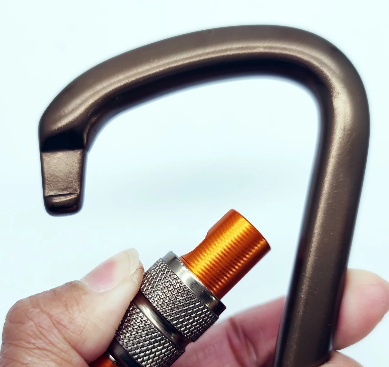 Aluminum Carabiner 25KN Professional Manufacturer Ultra-Light Locking Carabiner Industrial Personal Safety