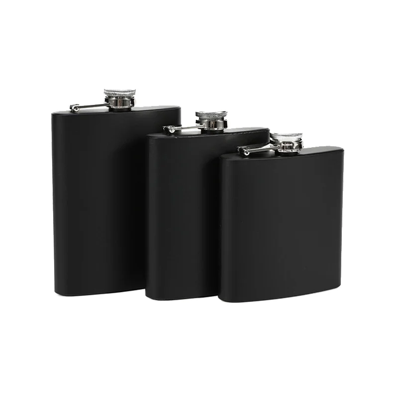 Portable 8 Ounce Stainless Steel Mini Hip Flask Travel Outdoor Wine Pot Liquor Whiskey Alcohol Flask Gift 8oz Metal Flask