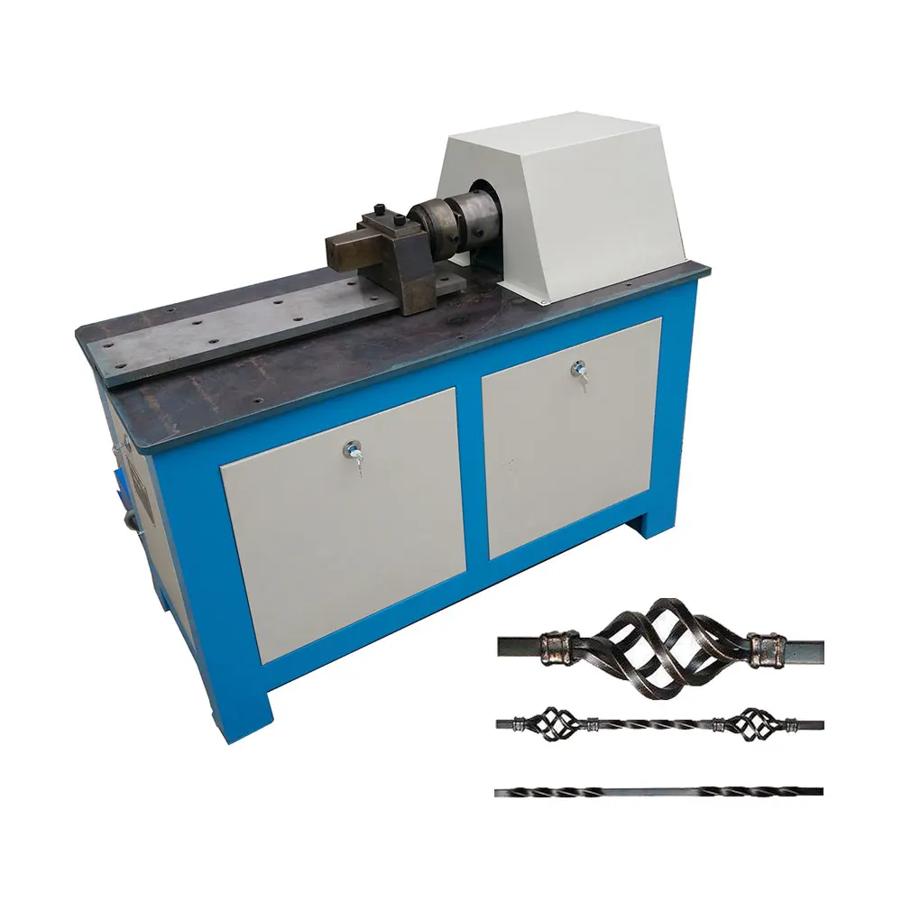 Two in One Wrought Iron Flower Basket and Twisting Machine