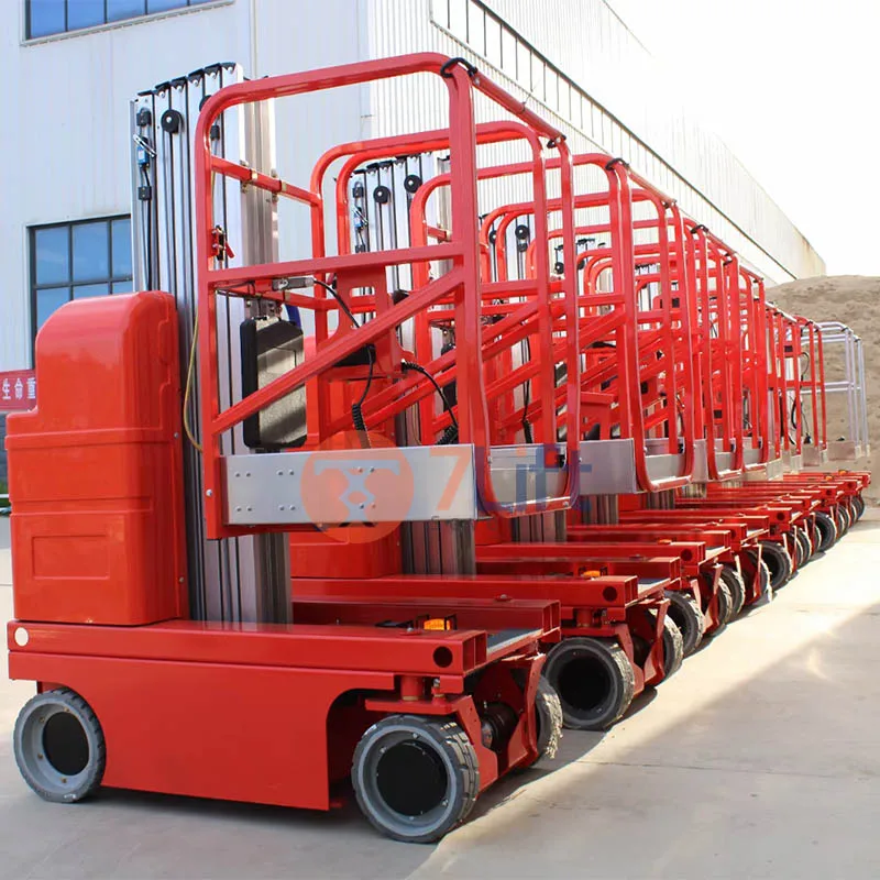 Amwp 6m7.5m 8m 9m Towable Hydraulic Electric Personal Man Vertical