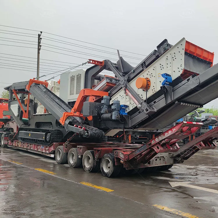 Factory Wheel Type Mobile Hammer Crusher Station Machine Track Crawler Mobile Stone Crusher Plant for Ore Crushing Mining