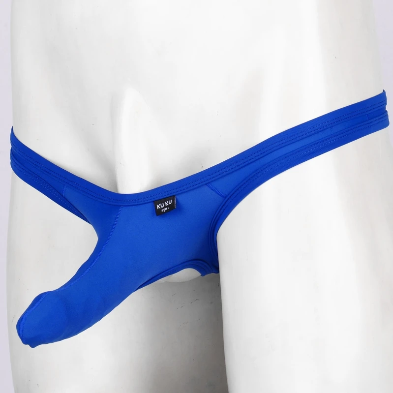 US Men's T-Back G-String Briefs Open Pouch Breathable Thongs Bikini Underwear
