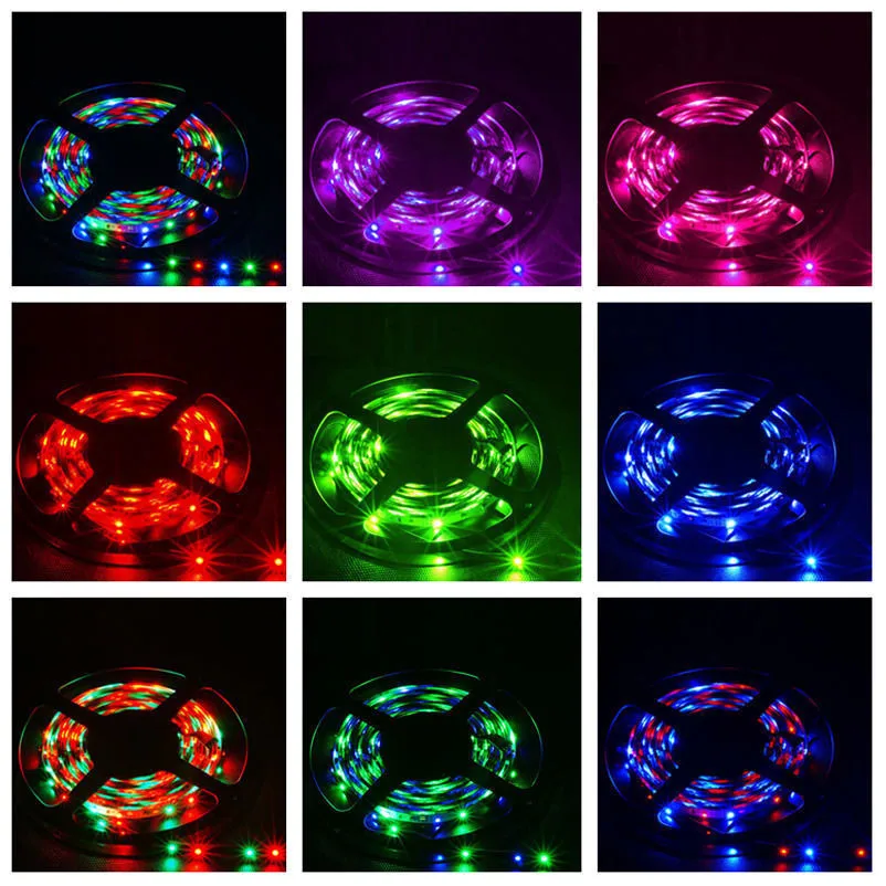 8มิลลิเมตร300Leds Smd2835 3528สีเปลี่ยน Dimmable กันน้ำ Ip65 Rgb นำแสงแถบสำหรับพรรค
