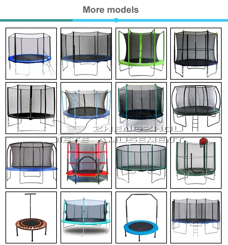 Popular Outdoor Fitness Trampoline Playground Equipment 10ft Trampoline With Safety Enclosure