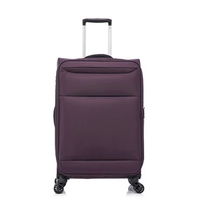 Wholesale Custom logo Design Nylon High Quality Travel Trolley Suitcase Softside Luggage