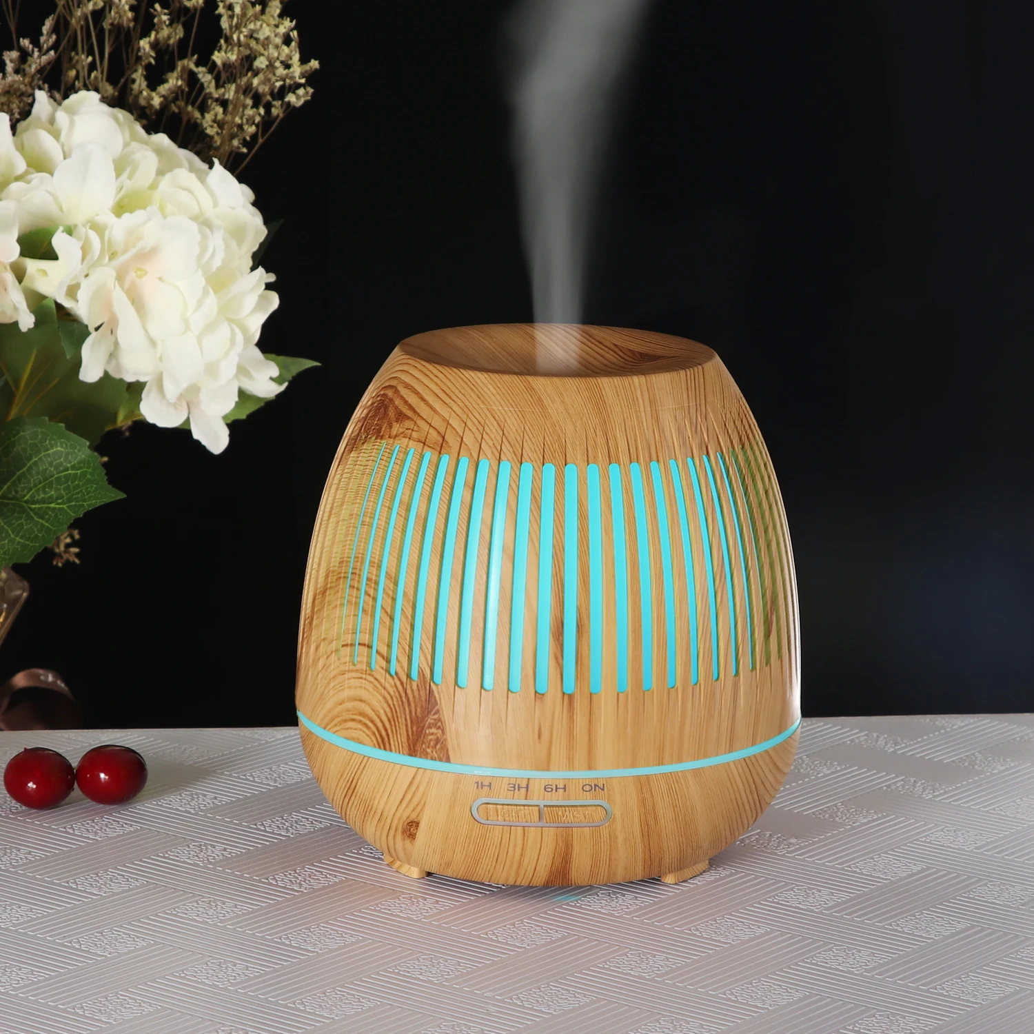 400ml Scent Fragrance Ultrasonic Diffuser Essential Oil Wooden Grain Yoga Spa air Humidifier Aromatherapy Diffuser