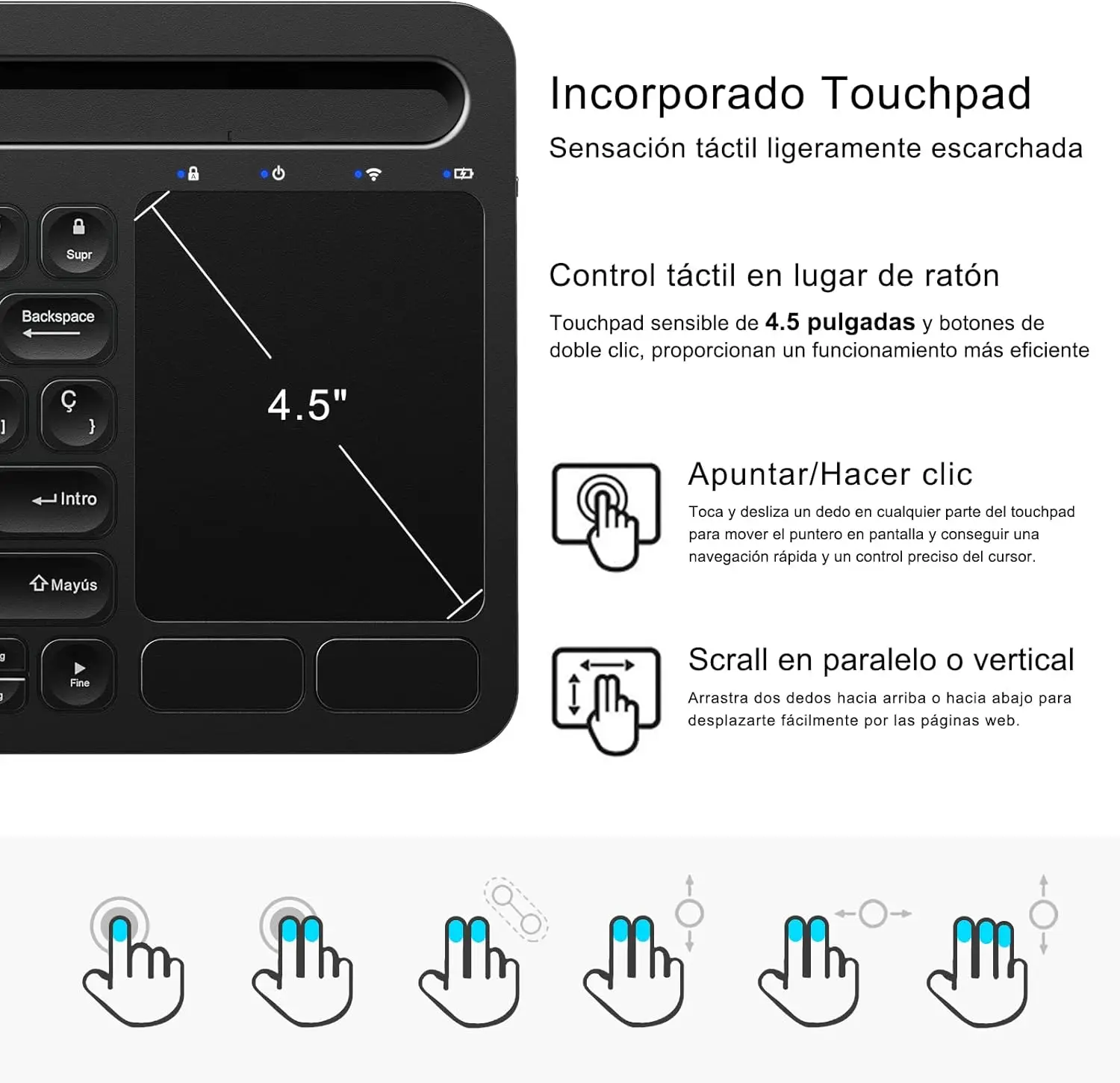 Custom Multi Device Tablet Russian Spanish Backlight Wireless bluetooth Keyboard Backlit Keyboard for ipad Tablet Smart Phone
