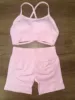Pink bra and shorts set
