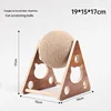 Balle à gratter triangulaire pour chat