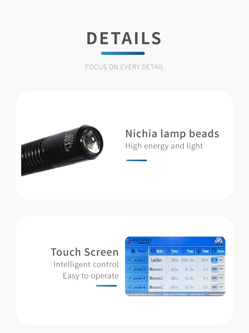 Customized Ultra High Power Right Angle Irradiation Head 365nm Small