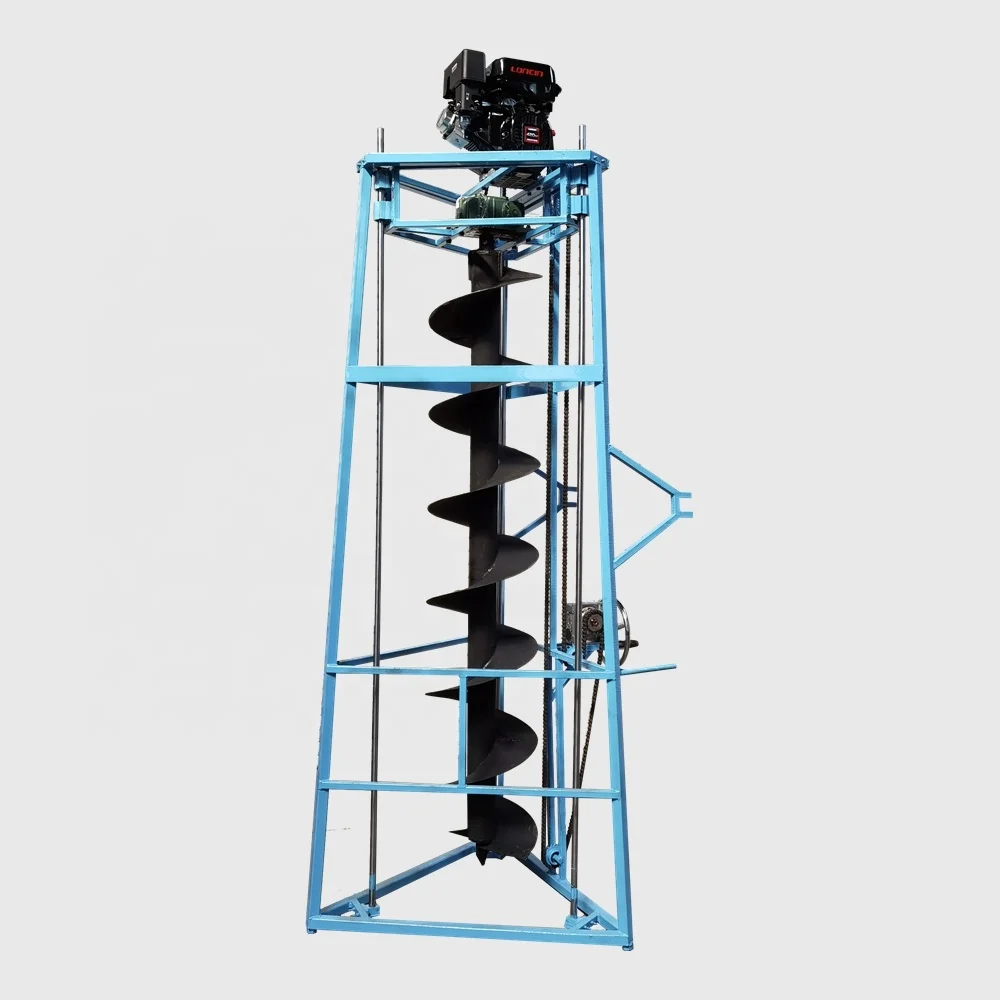 Hole Drilling Machine 1 Meter Depth One Man Manual Earth Auger 300mm 400mm 500mm
