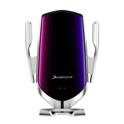 Автомобильное беспроводное зарядное устройство R2, 10 Вт, автоматическое зажимное инфракрасное Индукционное Qi автомобильное зарядное устройство для телефона, автомобильное зарядное устройство R2 R1