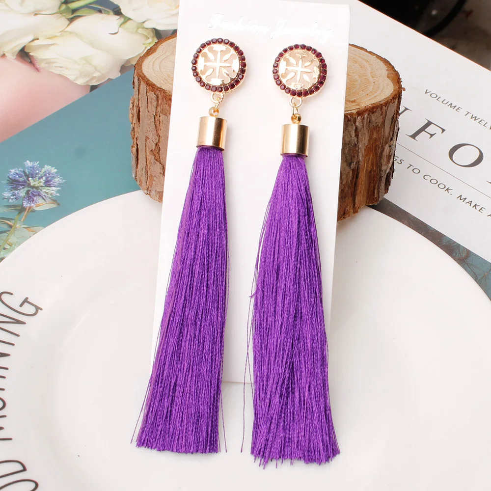 Orecchini Bohémien Con Nappe E Perline Colorate – Frangia Lunga A Piuma, Fatti A Mano, Stile Etnico, Gioielli Donna