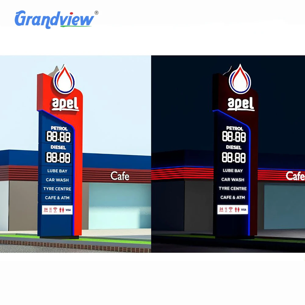Special Prefab Steel Structure Illuminuated Roof Service Station Gas Station Canopy for Sale