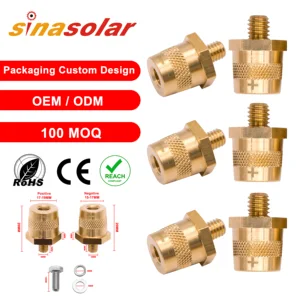 M6 M8 M3/8 Auto Car H59 Brass Lithium Battery Post Pole Terminal Connectors Adapters Without Stainless Steel Screws