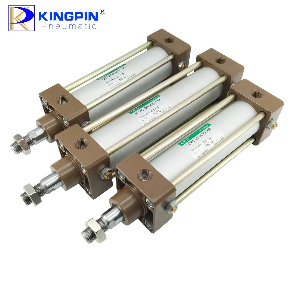 CKD Pneumatic Cylinder SCA2-00-50B/63B-50/100/120/140/150/-T0H-D-R