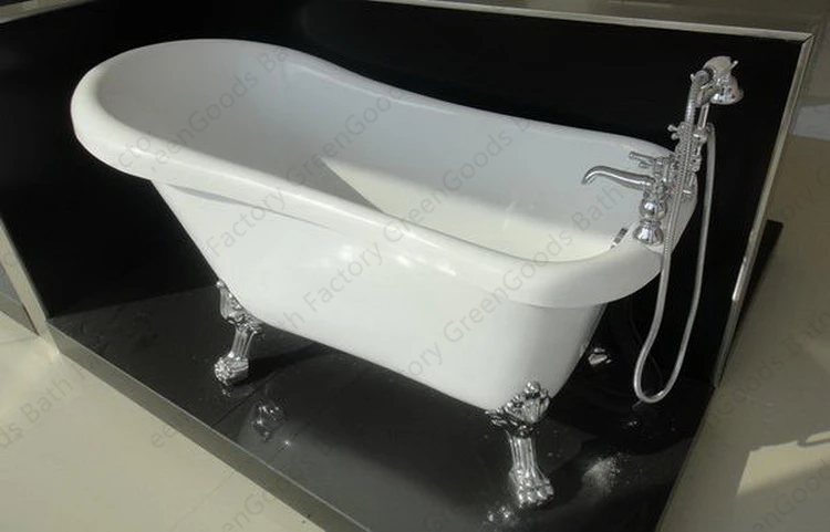 European Style Royal Acrylic Freestanding Soaking Clawfoot Tub