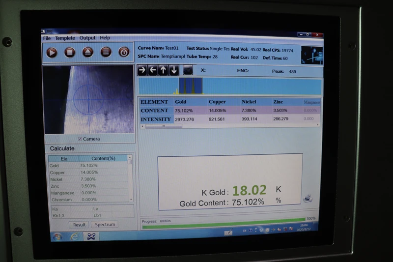 Hasung SDD Detector Gold Spectrometer X Ray Gold Tester Gold Purity Tester