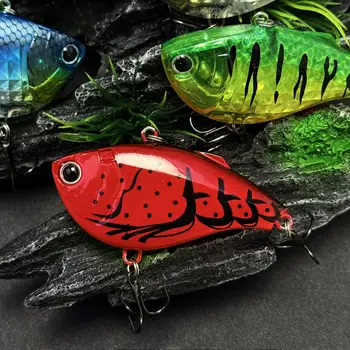 Cheery 60mm 14.7g Sinking Vib Fishing Lure Rattle Vibration Artificial Hard Bait Noisy Wobblers Pike Bass Saltwater Fish Salmon – Hard Lure – view 5