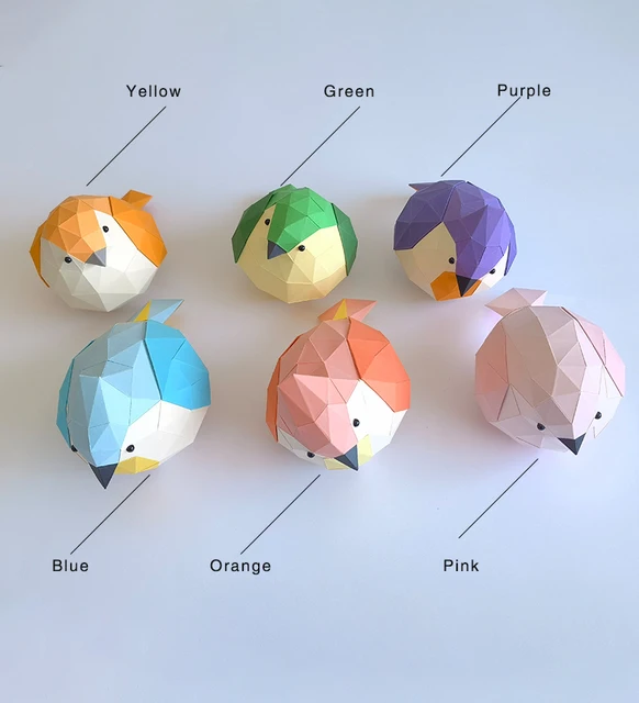 Factory Direct 3D Paper Bird Model New Party Decoration for Jewelry Window Art