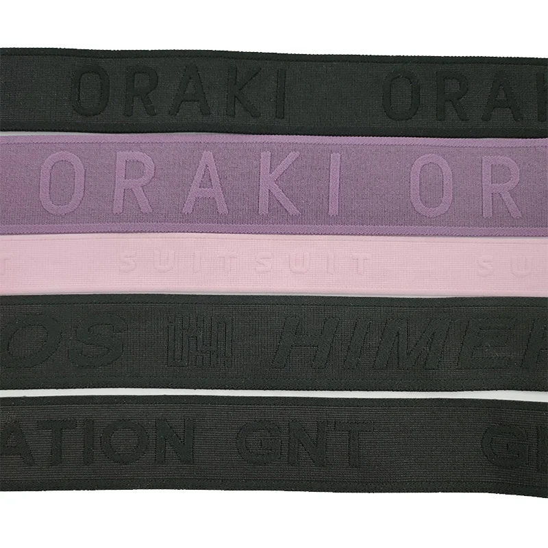 Y Type Open Side Nylon Custom Jacquard  Underwear Elastic Band Waistband for Woman