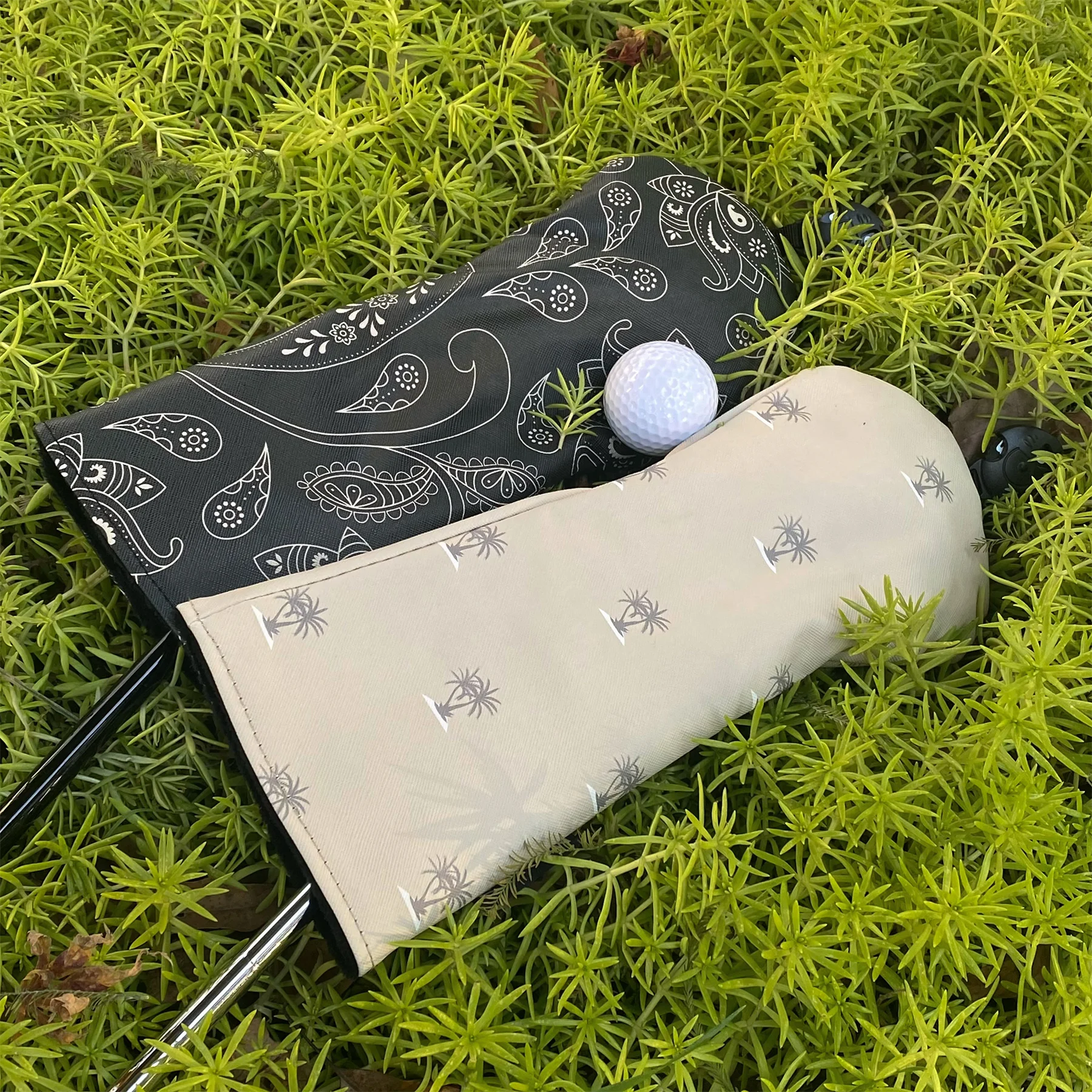 Custom Sublimation Pu Leather Golf Club Covers Headcover Golf