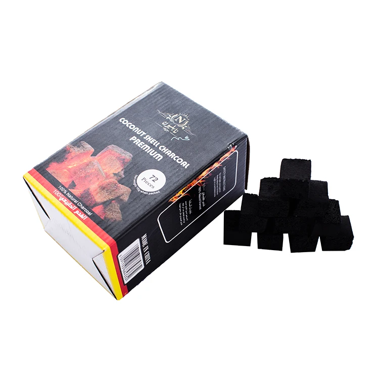 FireMax Hot Sales Indonesian Coco Briket Cube Shape Coconut Shell Briquettes Charcoal for Shisha Hookahs