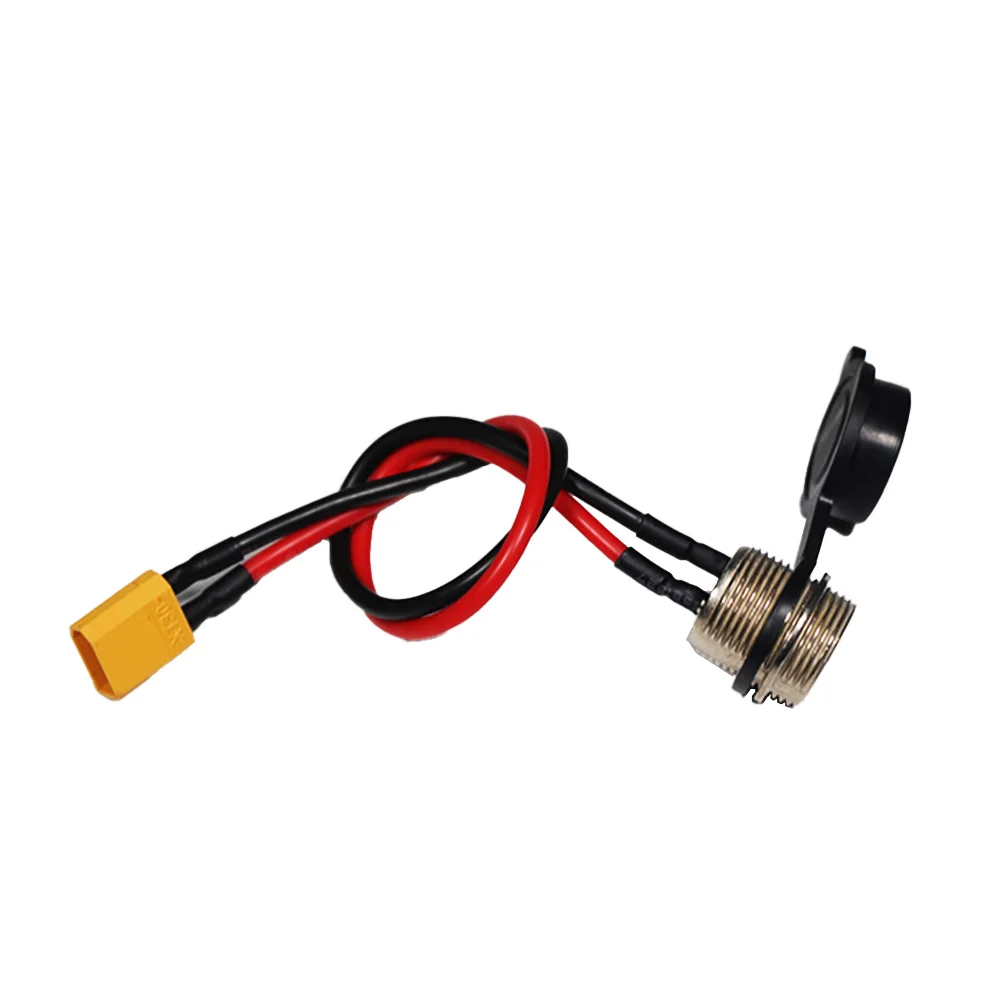 product new image universal scooter part 3 pin charging port with rubber socket charge plug for zero 8x 10x 11x electric scooter-6
