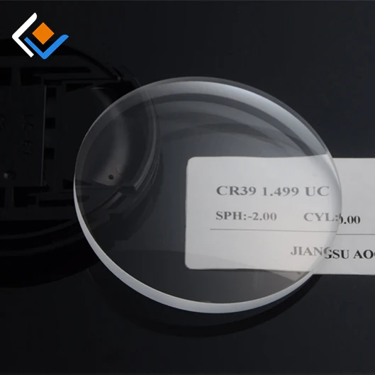 CR-39 1.499 uncoated ophthalmic lens white optical lenses