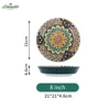 8-inch vertical striped bowl