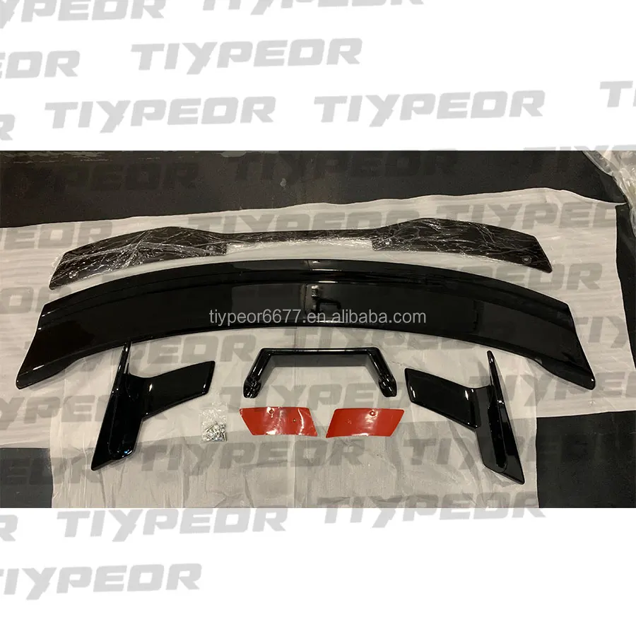 product tiypeor rear bumper spoiler wickerbill  for ford mustang 2024 2025 dark horse muscle racing car exterior accessories wicker bill-5