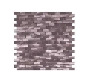 Chinese Factory's Modern Design 4mm Thick Self-Adhesive Aluminum Mosaic Tiles Best Value Brick Pattern for Interior Walls