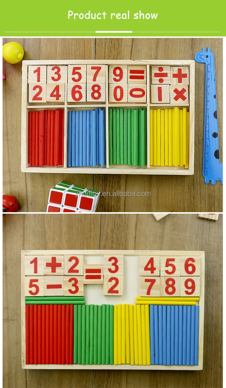 Montessori Math Number Counting Sticks - Educational Toys