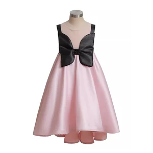 Customizable Children Formal Performance Princess Dress Sleeveless Bow Decoration Girls Dresses