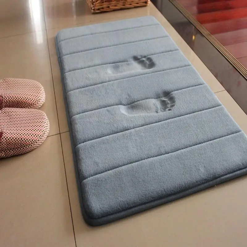 Dropshipping 1pc Kitchen 40 60cm Bath Mat Rugs Bathroom Carpet Rug Coral Fleece Memory Foam Bathroom Mat Kitchen Door Floor Buy Bath Mat Diatomite Bath Mat Memory Foam Bath Mat Product On Alibaba Com