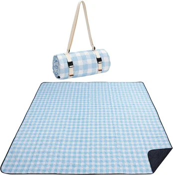 Picnic Blankets Extra Large Outdoor Beach Blanket Waterproof Sand Proof with Shoulder Strap