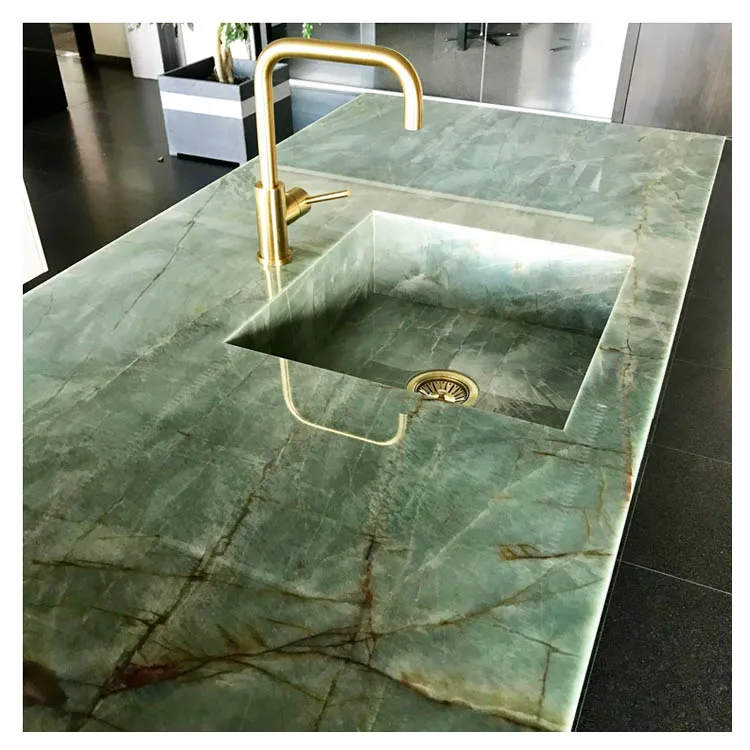 Luxury Project Stone Decoration Verde Gaultier Quartzite Marble Green Quartzite