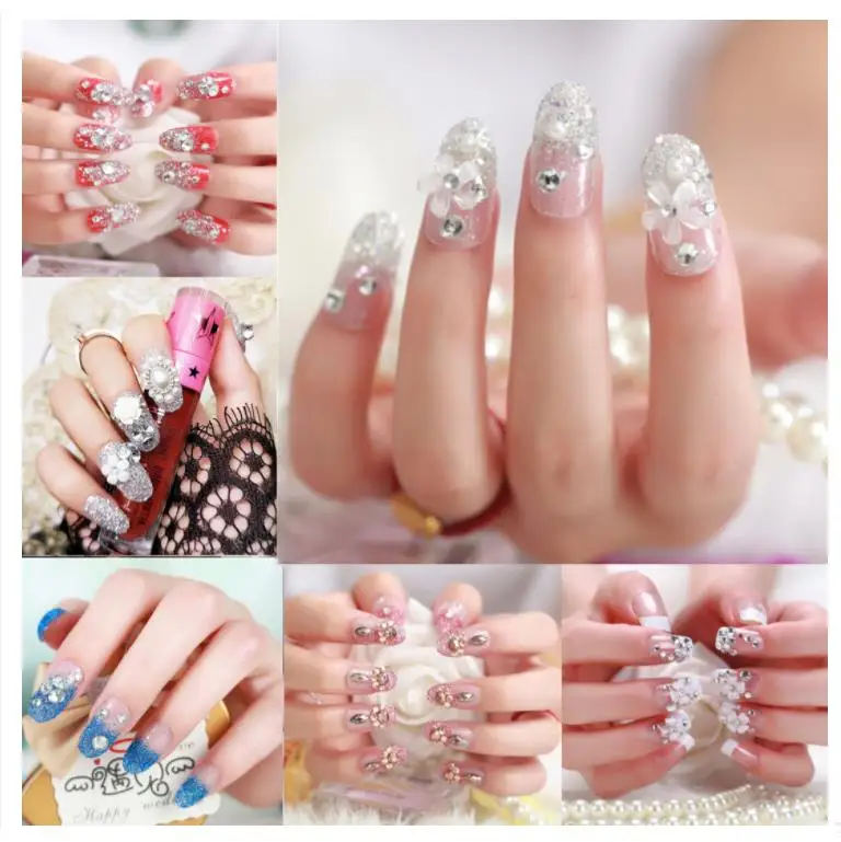 Flower Nail Art Stickers Decals Self-Adhesive Pegatinas para Uñas