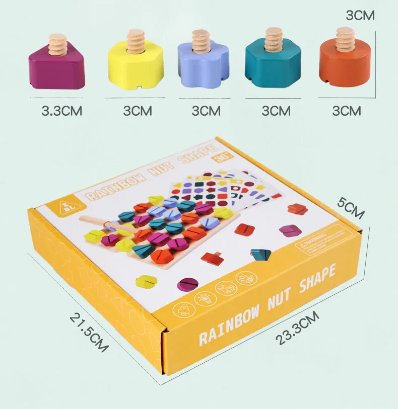 Wooden Screw Toys - Enhance Fine Motor Skills in Kids
