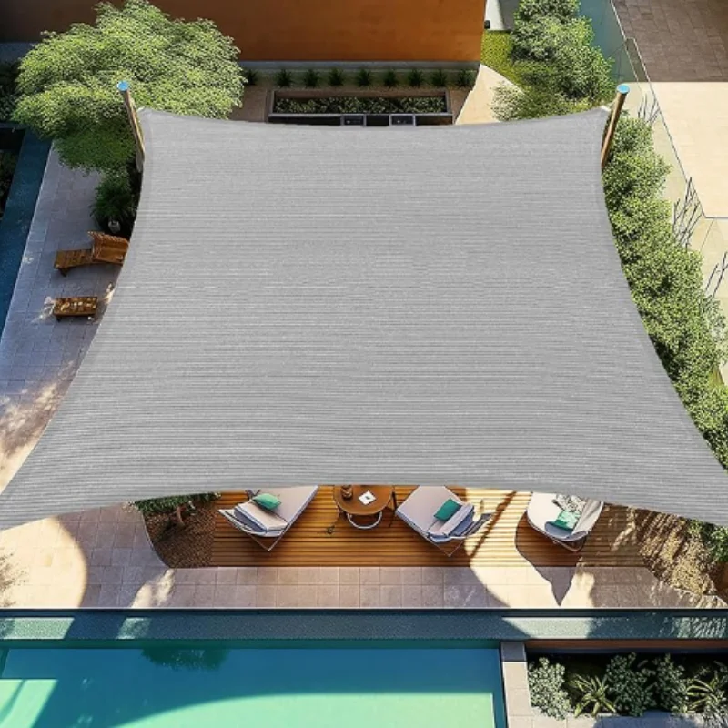 Family-Sized Extra-Wide Canopy Style Shade Sail Created for Backyard ...