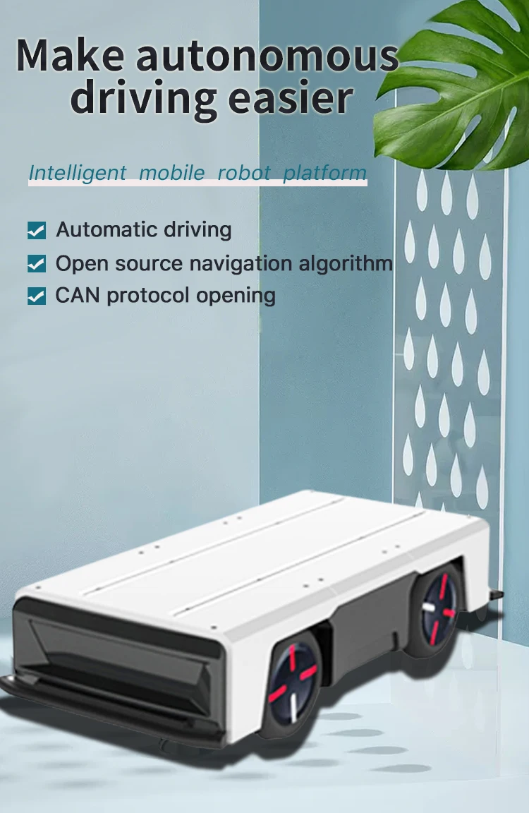 Smart Transport Robotic with laser navigation Reach 100KG AGV logistics robots Warehouse Robot AGV