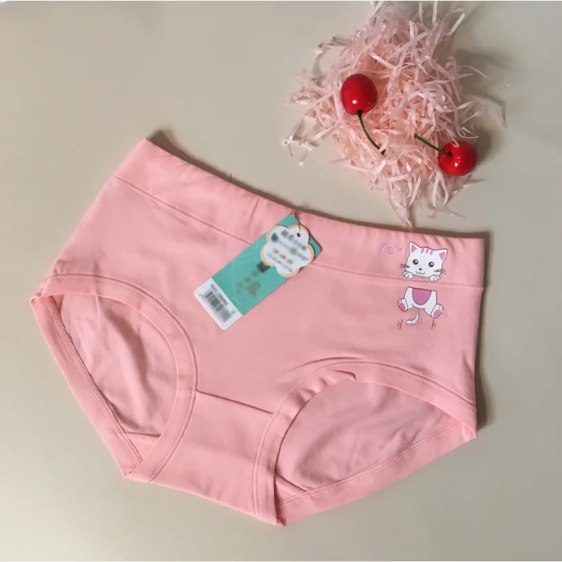 Новое Стильное нижнее белье для девочек, трусики с мультяшным принтом для детей, трусики для девочек из чистого хлопка