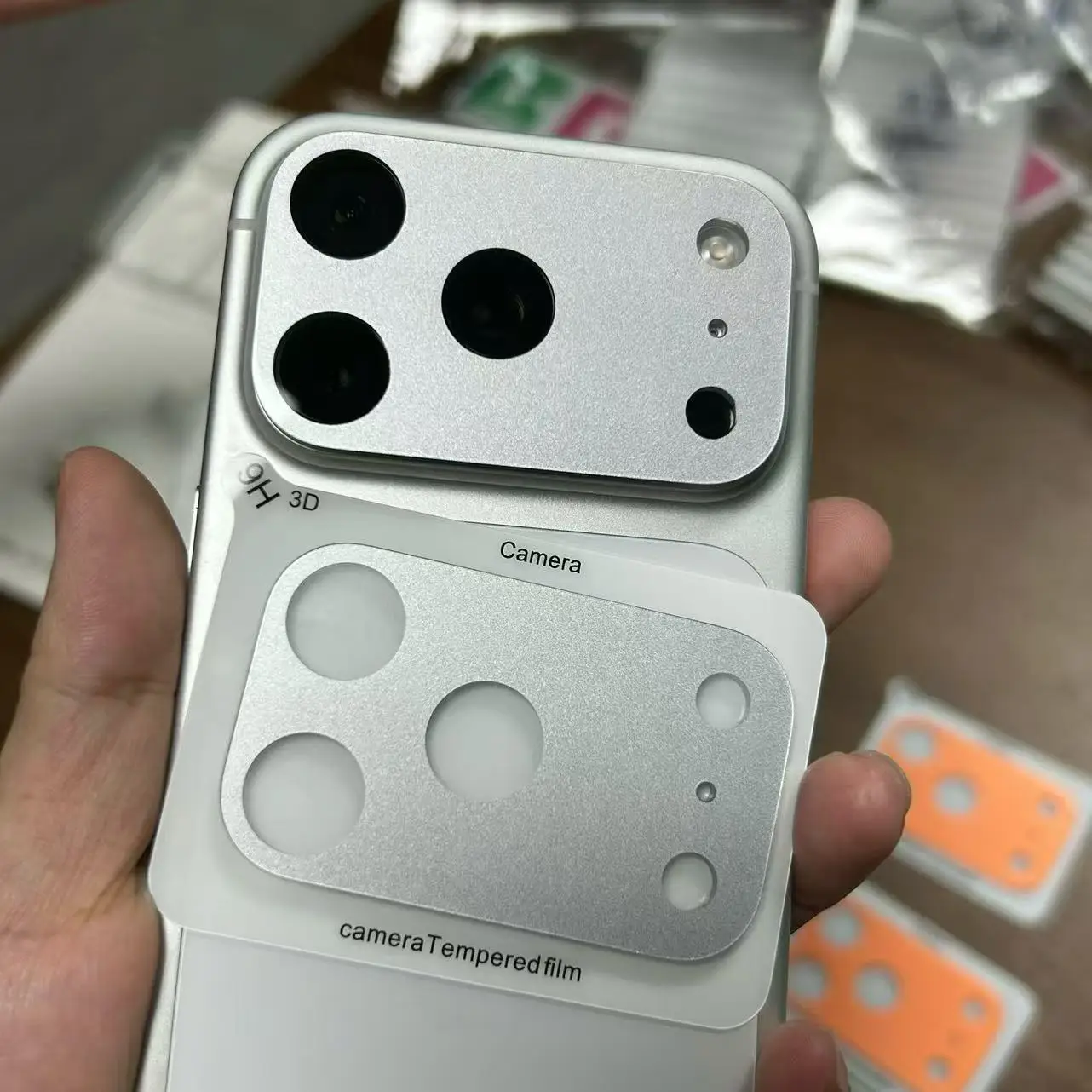 High Quality Metal Frame Camera Lens Protector for iPhone 17 Pro/17 Pro Max Full protection Anti-explosion HD clear Lens Film