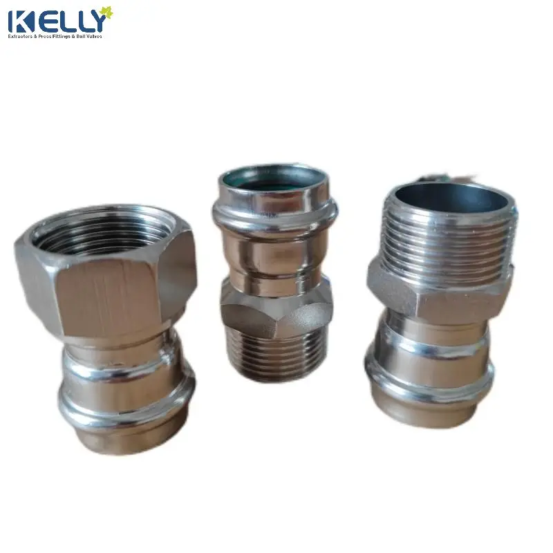 Stainless Steel 304/316l Dvgw Mprofile Press Plumbing Fitting Full