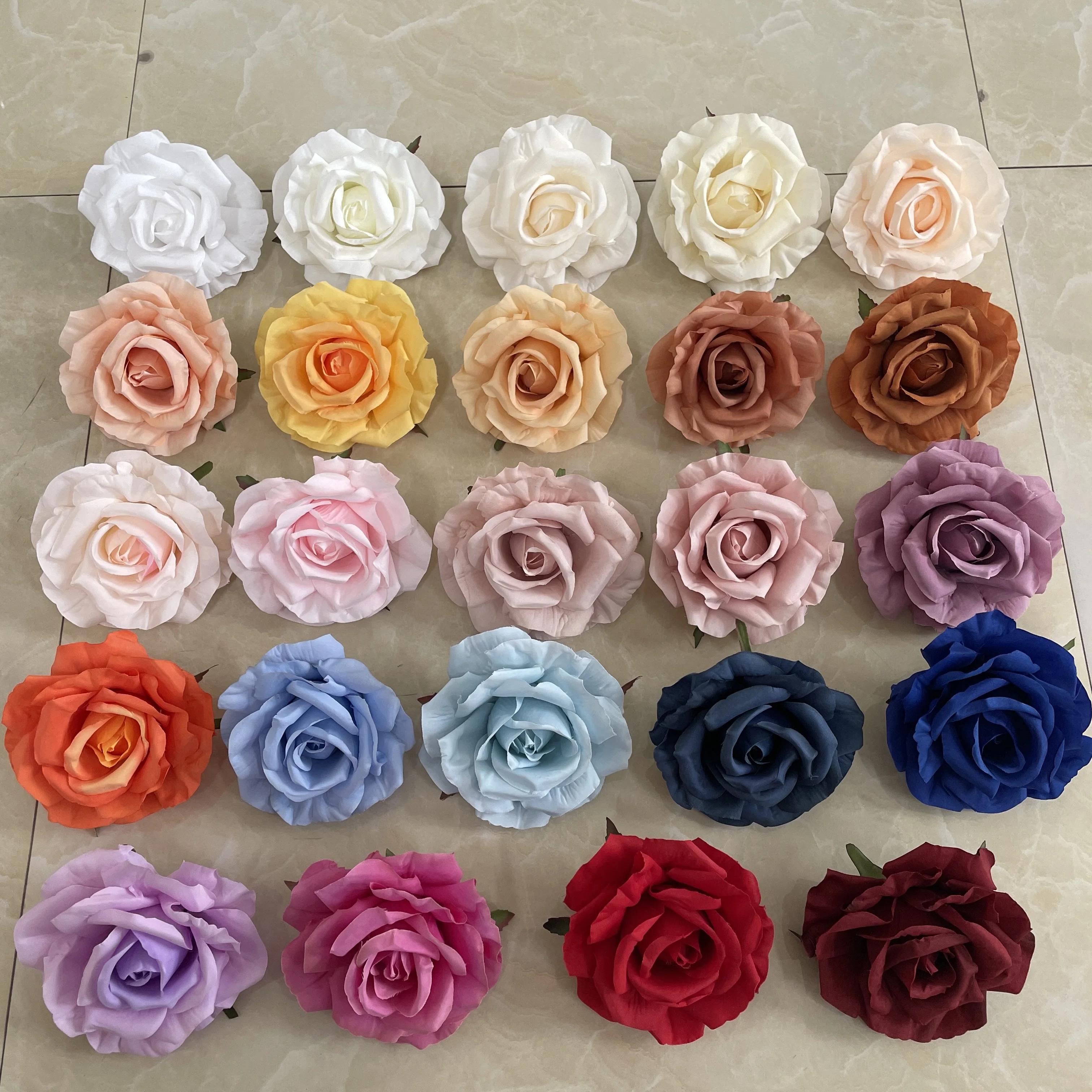 Hochwertige Künstliche Rose Blumen Kopf Seide Blumen Rosen Große Blumen Köpfe Rosa Rose Für Zuhause Weihnachten Hochzeits Dekoration